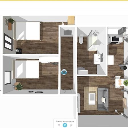 # Le 3 # Joli Appartement T3 Mulhouse Centre, Neuf, Calme Et Tout Equipe 外观 照片