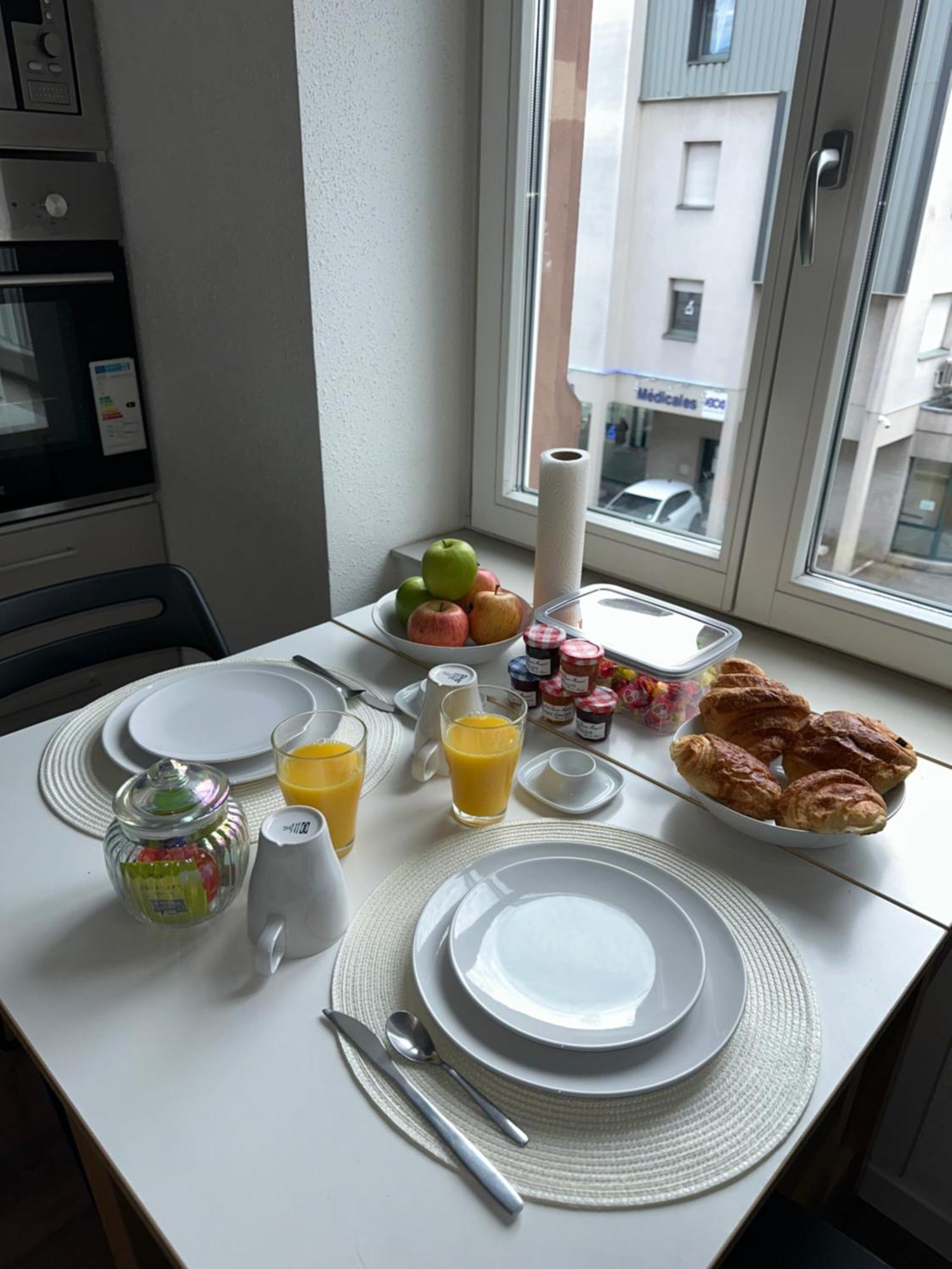 # Le 3 # Joli Appartement T3 Mulhouse Centre, Neuf, Calme Et Tout Equipe 外观 照片