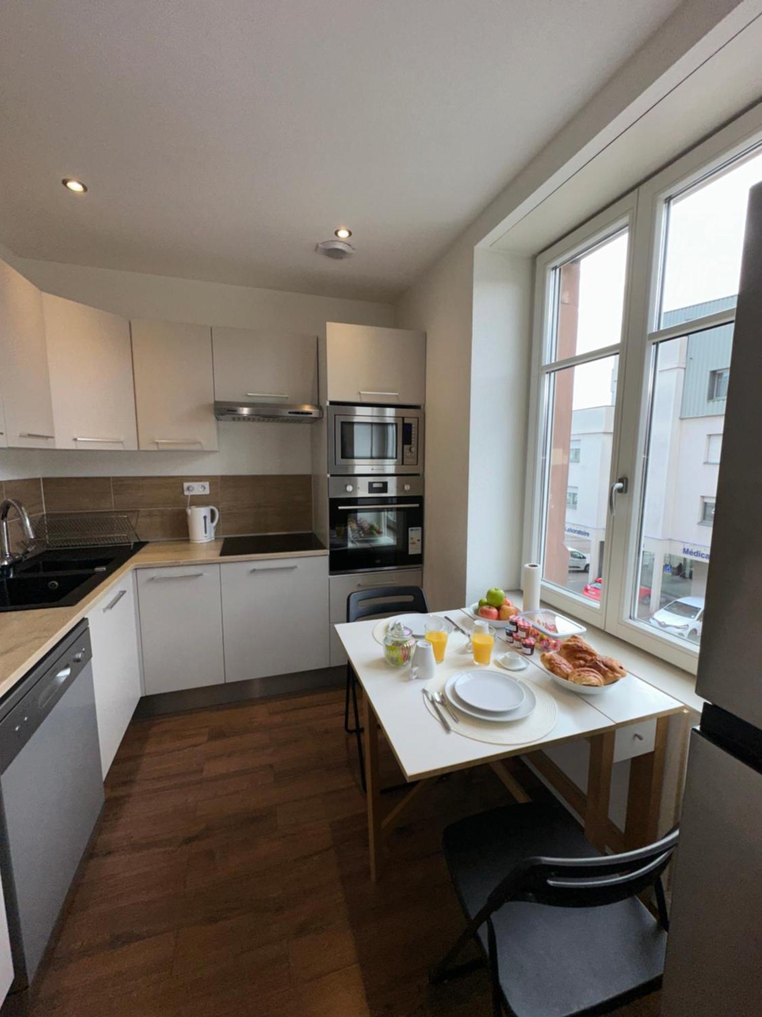 # Le 3 # Joli Appartement T3 Mulhouse Centre, Neuf, Calme Et Tout Equipe 外观 照片